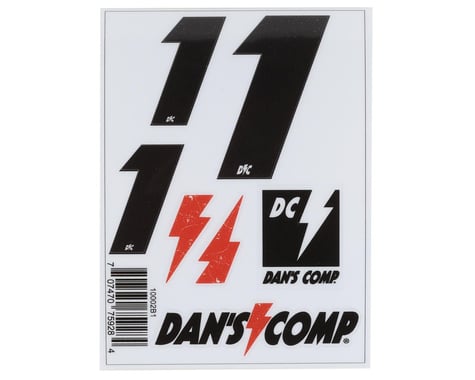 Dan's Comp BMX Numbers (Black) (2" x 2, 3" x 1) (1)